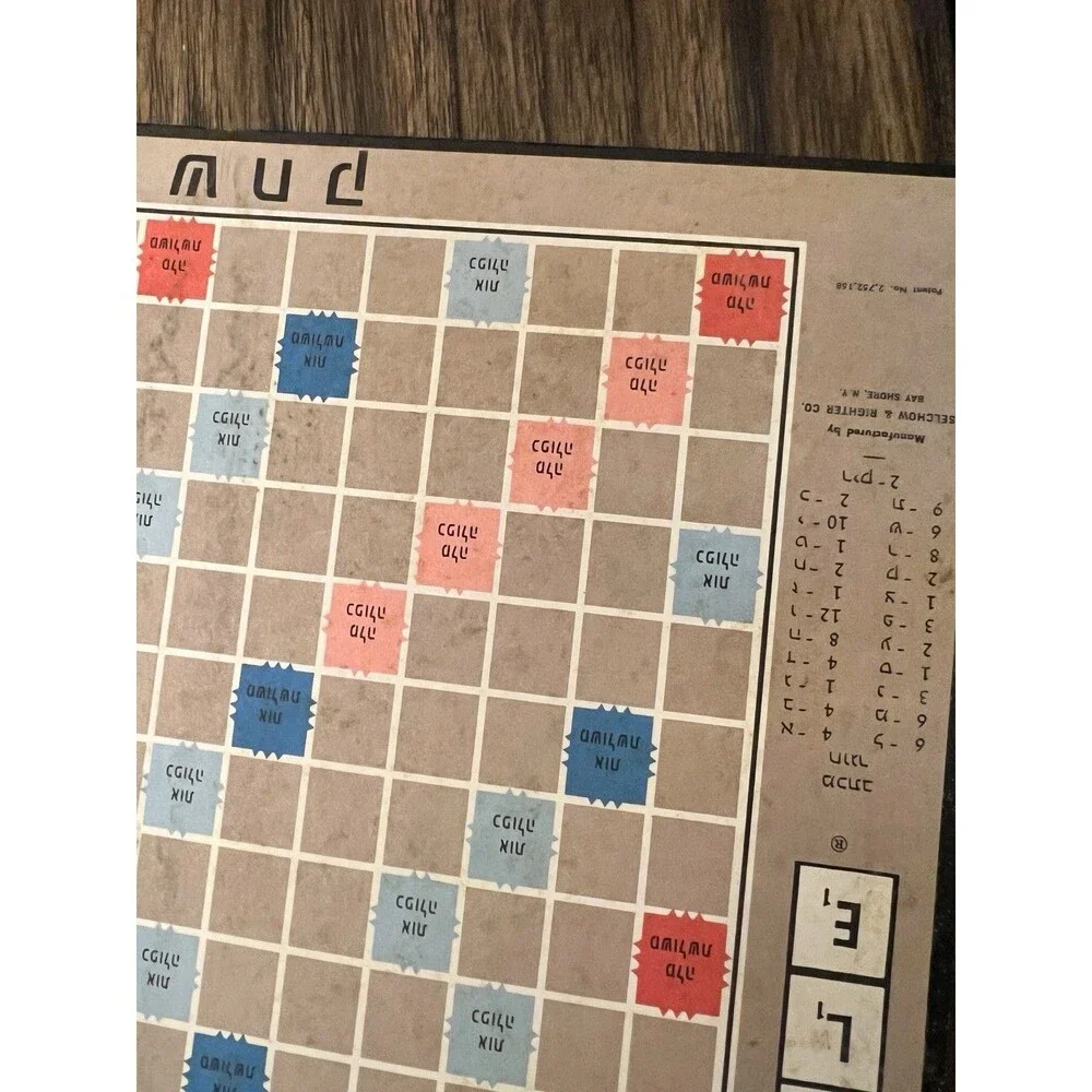 Vintage Scrabble Crossword Game Foreign Edition very old